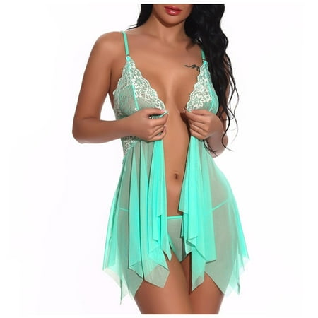 Cotonie Lingerie for Women Front Closure Babydoll Lace V Neck Mesh Sleepwear Lingerie
Cotonie Lingerie for Women Front Closure Babydoll Lace V Neck Mesh Sleepwear Lingerie
