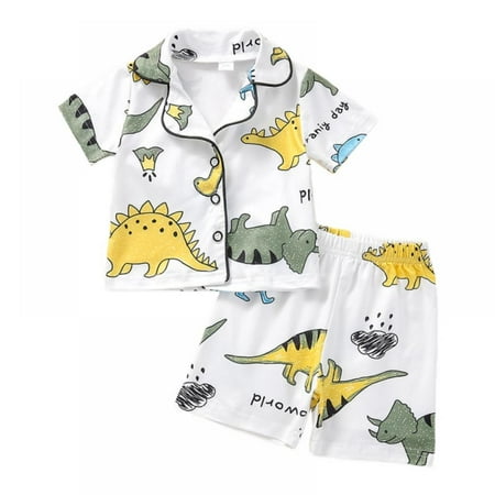 Toddler Little Boy Kids Dinosaur Sleepwear Suits Summer Cartoon Dinosaur Print Short Sleeve Tops T-Shirt+Shorts Set 2Pcs Pajamas Set
Toddler Little Boy Kids Dinosaur Sleepwear Suits Summer Cartoon Dinosaur Print Short Sleeve Tops T-Shirt+Shorts Set 2Pcs Pajamas Set