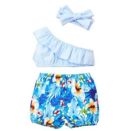 EHTMSAK Newborn Infant Baby Toddler Girl 3PCS Sleeveless Outfits Ruffle Shirts and Shorts Set Clothing Set Summer One Shoulder with Headband Light blue 0-2Y 86
EHTMSAK Newborn Infant Baby Toddler Girl 3PCS Sleeveless Outfits Ruffle Shirts and Shorts Set Clothing Set Summer One Shoulder with Headband Light blue 0-2Y 86
