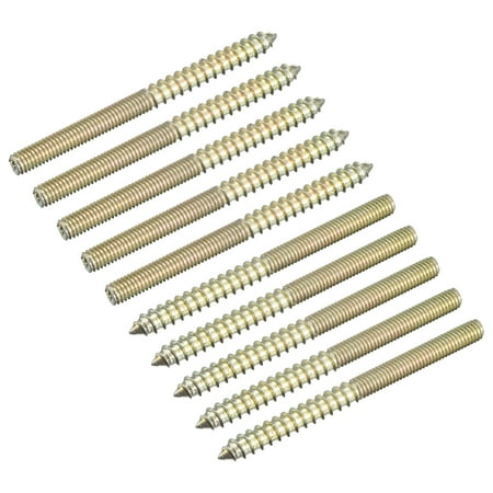 M6x80mm Hanger Bolts 120 Pack Double Ended Thread Dowel Screws
