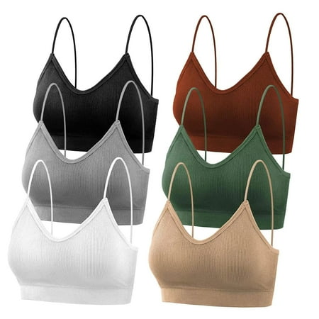 6pcs Women Yoga Sports Bra Tube Top Solid Removable Pads Elastic Straps V Neck
6pcs Women Yoga Sports Bra Tube Top Solid Removable Pads Elastic Straps V Neck