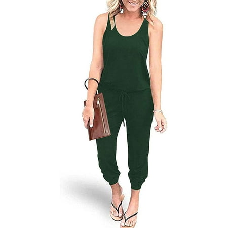 yoyojojo Women s Causal Tank Jumpsuits Sleeveless Drawstring Elastic Waist Loose Summer Romper
yoyojojo Women s Causal Tank Jumpsuits Sleeveless Drawstring Elastic Waist Loose Summer Romper