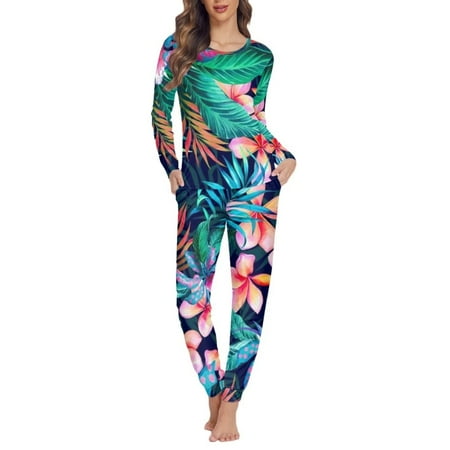 NETILGEN 2 Pcs Flowers Plant Print Crewneck Sleepwear for Women Pajama Set Long Sleeve Nightwear for Women Sleepwear Snug-Fit Pj Set for Women
NETILGEN 2 Pcs Flowers Plant Print Crewneck Sleepwear for Women Pajama Set Long Sleeve Nightwear for Women Sleepwear Snug-Fit Pj Set for Women