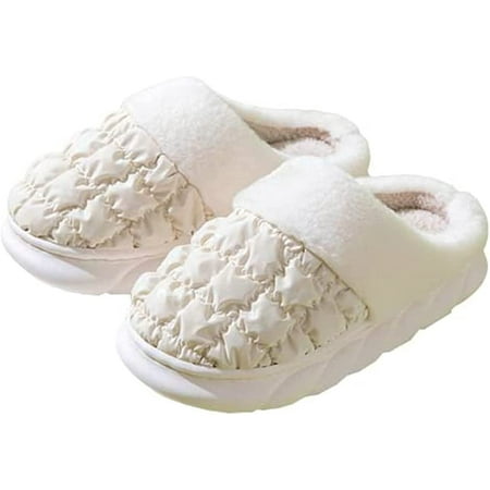 CoCopeaunts Winter Fuzzy House Slipper Non Slip Thick Sole Bedroom Slipper Plush Fleece Lined Slip On Shoes Indoor
CoCopeaunts Winter Fuzzy House Slipper Non Slip Thick Sole Bedroom Slipper Plush Fleece Lined Slip On Shoes Indoor