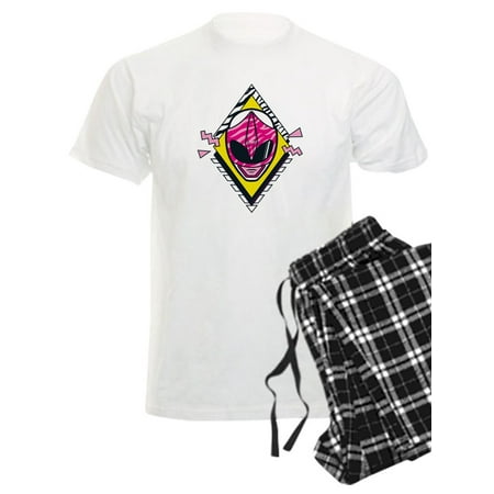 CafePress - Mighty Morphin Power Rangers Pink Ra - Men s Light Pajamas