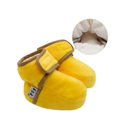 Colisha Infant Baby Slippers Shoe Plush Lining Crib Shoes Oval Toe Sock Boots Casual Cute Booties Magic Tape Ankle Boot Cotton Yellow
Colisha Infant Baby Slippers Shoe Plush Lining Crib Shoes Oval Toe Sock Boots Casual Cute Booties Magic Tape Ankle Boot Cotton Yellow