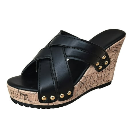 Jungdeepe Ladies Bohemian Leather Open Toe On Slope Heel Thick Soled Roman Sandals Slippers
Jungdeepe Ladies Bohemian Leather Open Toe On Slope Heel Thick Soled Roman Sandals Slippers