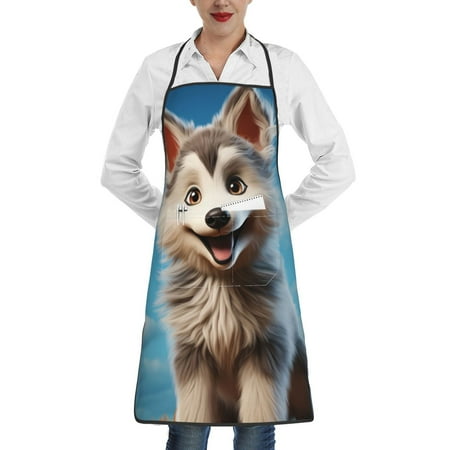 Matuu Blue Sky Cute Wolf for Adjustable Cooking Aprons for Women with Pockets Kitchen Aprons for Men Water and Oil Resistant
Matuu Blue Sky Cute Wolf for Adjustable Cooking Aprons for Women with Pockets Kitchen Aprons for Men Water and Oil Resistant