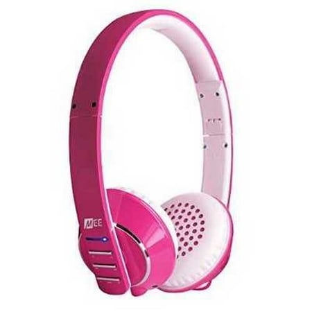 Refurbished MEE audio Runaway 4.0 Bluetooth Stereo Wireless + Wired Headphones with Microphone (Pink)