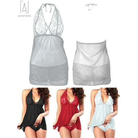 Gustavedesign Women s Plus Size Lace Lingerie Underwear Sleepwear Dress Babydoll Nightwear V Neck Halter Chemise Pajamas White 2XL
Gustavedesign Women s Plus Size Lace Lingerie Underwear Sleepwear Dress Babydoll Nightwear V Neck Halter Chemise Pajamas White 2XL