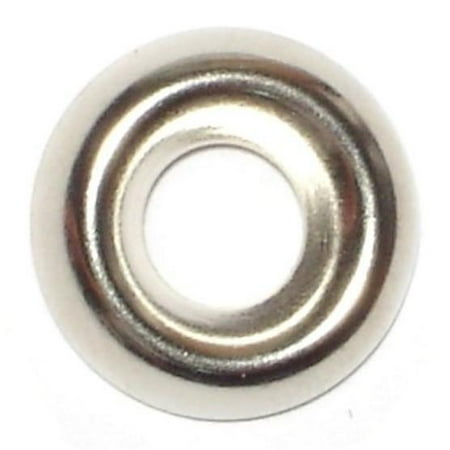 #8 x 13/64 x 17/32 Nickel Plated Brass Finishing Washers (36 pcs.)