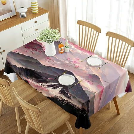 Watercolor Sakura Japanese Landscape Pattern Coffee Table Restaurant Kitchen Dustproof Tablecloth Holiday Party ration
Watercolor Sakura Japanese Landscape Pattern Coffee Table Restaurant Kitchen Dustproof Tablecloth Holiday Party ration