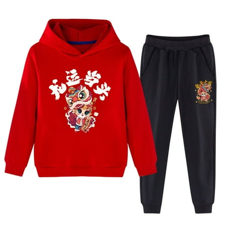 TIREOW Breathable Sets for Children s Autumn and Winter 2PCS Sets Loose and Comfortable Outfits Children Red New Year Wear Boys and Girls Dragon Year Casual Sweatshirt Pants
TIREOW Breathable Sets for Children s Autumn and Winter 2PCS Sets Loose and Comfortable Outfits Children Red New Year Wear Boys and Girls Dragon Year Casual Sweatshirt Pants