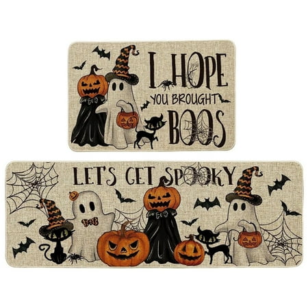 DALLtif Clearance Polyester carpet Halloween Kitchen Carpet Set 2 Pcs Non Slip Halloween Rugs Bats Black CatsBoo Pumpkin Mats Home Decor Halloween Decor Holiday Kitchen Rug Sets
DALLtif Clearance Polyester carpet Halloween Kitchen Carpet Set 2 Pcs Non Slip Halloween Rugs Bats Black CatsBoo Pumpkin Mats Home Decor Halloween Decor Holiday Kitchen Rug Sets