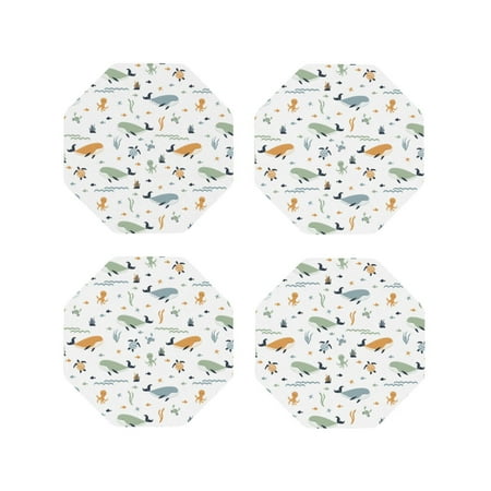 Leather Coasters Set of 4 - Sea creatures A Lightweight Non-Slip Drink Coasters for Desk Anti-Scalding Desk Cup Coasters for Office Table Decor Octagon
Leather Coasters Set of 4 - Sea creatures A Lightweight Non-Slip Drink Coasters for Desk Anti-Scalding Desk Cup Coasters for Office Table Decor Octagon