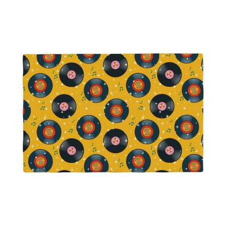 Placemats Set of 4 Retro Vinyl Records Heat Resistant Non - Slip Place mats Waterproof table mat for Kitchen Dining-6片装
Placemats Set of 4 Retro Vinyl Records Heat Resistant Non - Slip Place mats Waterproof table mat for Kitchen Dining-6片装