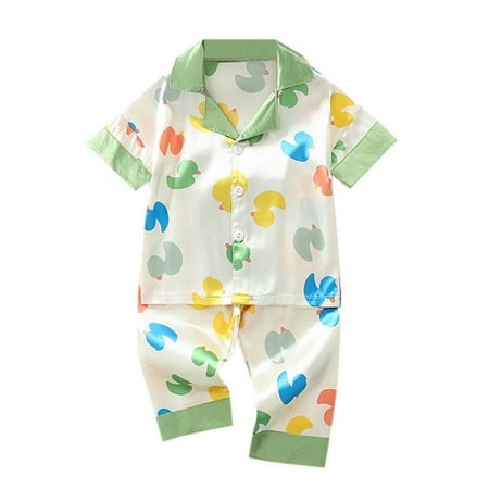 Unisex Kid Girls Boys Silk Pajamas Set Satin Short Sleeve Pajamas 2 Piece Button Down Cute Print Sleepwear Outfits for School Teen Girls 24 Month Girl Clothes Girls Cropped Pants New Born Baby Girl
Unisex Kid Girls Boys Silk Pajamas Set Satin Short Sleeve Pajamas 2 Piece Button Down Cute Print Sleepwear Outfits for School Teen Girls 24 Month Girl Clothes Girls Cropped Pants New Born Baby Girl