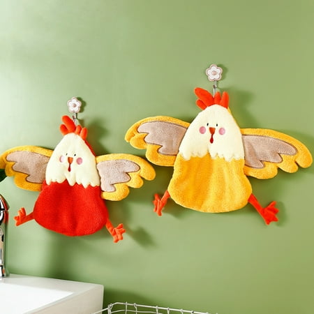 jiaroswwei Hand Towel Soft Comfortable Coral Fleece Super Absorbent Hanging Chicken Washcloth for Dormitory
jiaroswwei Hand Towel Soft Comfortable Coral Fleece Super Absorbent Hanging Chicken Washcloth for Dormitory