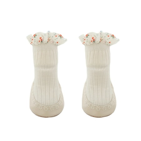 Lieserram Baby Girls Socks Shoes 3M 6M 12M 1T 2T 3T Cute Flower Patchwork Non-slip Slippers Soft Lightweight Floor Socks
Lieserram Baby Girls Socks Shoes 3M 6M 12M 1T 2T 3T Cute Flower Patchwork Non-slip Slippers Soft Lightweight Floor Socks