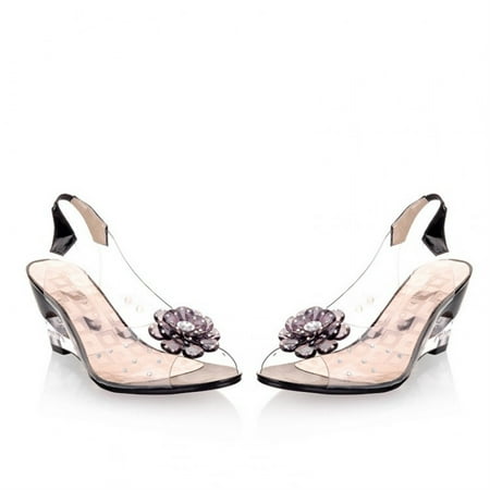 HIMIWAY Sandals Women Platform Sandals Women s Ladies Sweet Fashion Wedges Crystal Flower Peep Toe Sandals Shoes Black 38
HIMIWAY Sandals Women Platform Sandals Women s Ladies Sweet Fashion Wedges Crystal Flower Peep Toe Sandals Shoes Black 38