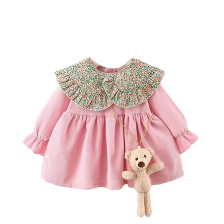 QWERTYU Newborn Infant Baby with Bag Long Sleeve Sundress for Girls Fall Winter Dresses Dress 0-24M
QWERTYU Newborn Infant Baby with Bag Long Sleeve Sundress for Girls Fall Winter Dresses Dress 0-24M