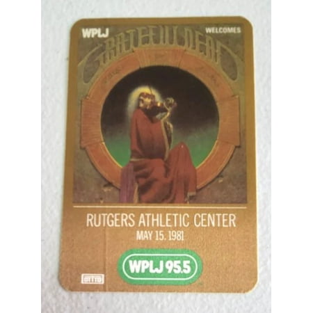 Grateful Dead at Rutgers Athletic Center 1981 Backstage Pass
Grateful Dead at Rutgers Athletic Center 1981 Backstage Pass