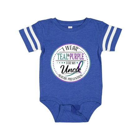 Inktastic Suicide Prevention- I Wear Teal and Purple for My Uncle Gift Baby Boy or Baby Girl Bodysuit
Inktastic Suicide Prevention- I Wear Teal and Purple for My Uncle Gift Baby Boy or Baby Girl Bodysuit