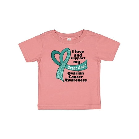 Inktastic Ovarian Cancer Awareness I Love and Support My Great Aunt Gift Baby Boy or Baby Girl T-Shirt
Inktastic Ovarian Cancer Awareness I Love and Support My Great Aunt Gift Baby Boy or Baby Girl T-Shirt