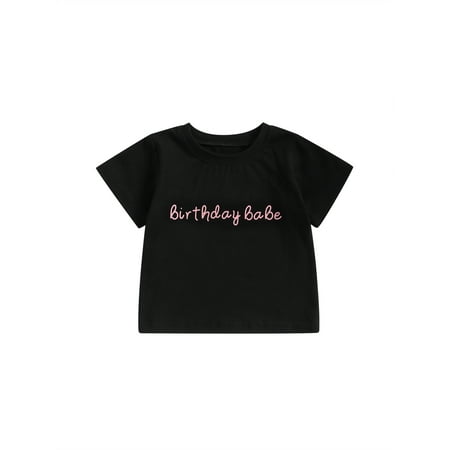 Bagilaanoe Toddler Baby Boy Girl Birthday Clothes Letter Print Short Sleeve T-shirt 6M 12M 2T 3T 4T 5T Kids Summer Casual Tops
Bagilaanoe Toddler Baby Boy Girl Birthday Clothes Letter Print Short Sleeve T-shirt 6M 12M 2T 3T 4T 5T Kids Summer Casual Tops