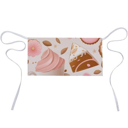Pockets Baker Restaurant Cake Dessert Milk Tea Pattern Polyester Cotton Professional Half-length Apron Durable Comfortable and Stylish Half-length Apron
Pockets Baker Restaurant Cake Dessert Milk Tea Pattern Polyester Cotton Professional Half-length Apron Durable Comfortable and Stylish Half-length Apron