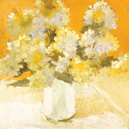 Portfolio Canvas Decor White Hydrangea Bouquet Painting Print on Wrapped Canvas
