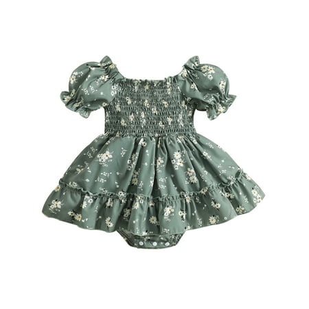 MissiMae Baby Girls Romper Dress Short Sleeve Off-shoulder Floral Bodysuit Clothes for Daily Party
MissiMae Baby Girls Romper Dress Short Sleeve Off-shoulder Floral Bodysuit Clothes for Daily Party