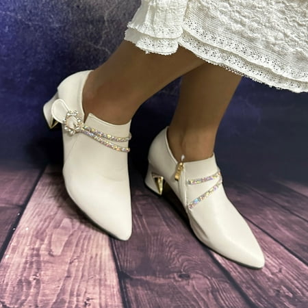 ZTTD Fashion Women s Pointed Thick Heel Sequin Hot Diamond Middle Heel Zipper Shoes Bow Tie Large Shoes
ZTTD Fashion Women s Pointed Thick Heel Sequin Hot Diamond Middle Heel Zipper Shoes Bow Tie Large Shoes