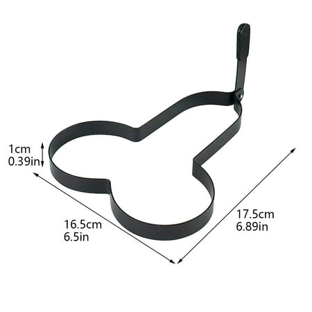 Maker Form Pancake Ring With Handle Fried Mold Cooking Non Stick Frying