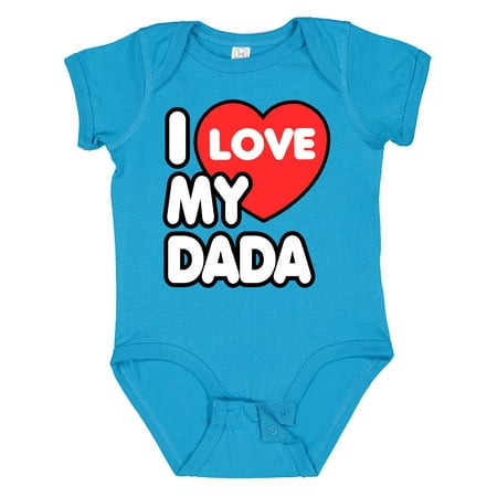 Inktastic I Love My Dada Gift Baby Boy or Baby Girl Bodysuit