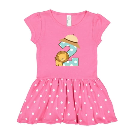 Inktastic Safari 2nd Birthday Lion Jungle Gift Toddler Girl Dress