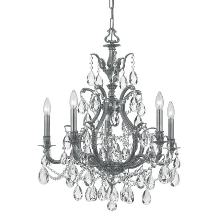 RLA Crystorama RL-48701 Chandeliers Pewter Brass Dawson Pewter