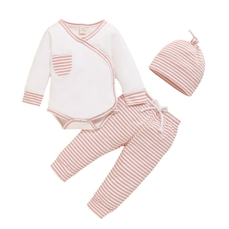 AIMAOMI Toddler Baby Boys Girls Long Sleeve Romper Bodysuit+Striped Pants Hat Outfits H
AIMAOMI Toddler Baby Boys Girls Long Sleeve Romper Bodysuit+Striped Pants Hat Outfits H