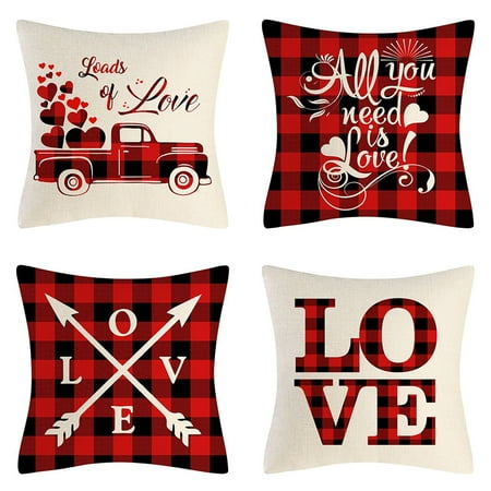 Valentine s Day Throw PillowCover Home Decor PillowSofa Cushion Linen PillowCover 4PCS
Valentine s Day Throw PillowCover Home Decor PillowSofa Cushion Linen PillowCover 4PCS