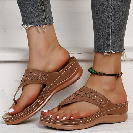 cllios Womens Flip Flop Sandals Wedge Arch Support Slipper Dressy Summer Slip On Sandals Comfy Open Toe Sandal for Beach Travel
cllios Womens Flip Flop Sandals Wedge Arch Support Slipper Dressy Summer Slip On Sandals Comfy Open Toe Sandal for Beach Travel