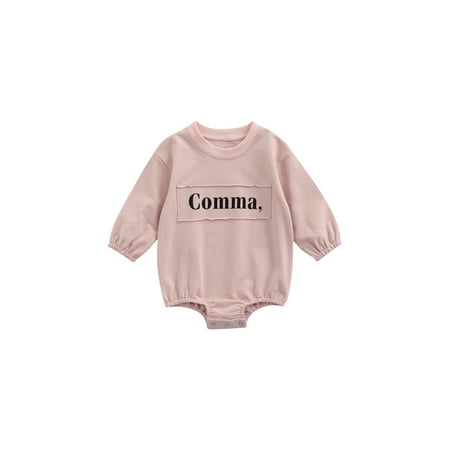 Yinyinxull Newborn Baby Girls Boys Infant Romper Letter Printed Long Sleeve Sweatshirt Jumpsuit Clothes Pink 0-6 Months
Yinyinxull Newborn Baby Girls Boys Infant Romper Letter Printed Long Sleeve Sweatshirt Jumpsuit Clothes Pink 0-6 Months