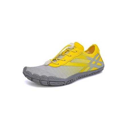 Fangasis Unisex Beach Shoe Outdoor Water Shoes Quick Dry Aqua Socks Womens Mens Barefoot Exercise Casual Sports Gray Yellow 5
Fangasis Unisex Beach Shoe Outdoor Water Shoes Quick Dry Aqua Socks Womens Mens Barefoot Exercise Casual Sports Gray Yellow 5