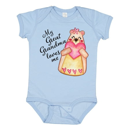 Inktastic My Great Grandma Loves Me- Bear with Heart Gift Baby Boy or Baby Girl Bodysuit
Inktastic My Great Grandma Loves Me- Bear with Heart Gift Baby Boy or Baby Girl Bodysuit