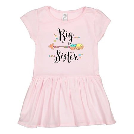 Inktastic Big Sister- Dots and Arrow Gift Toddler Girl Dress