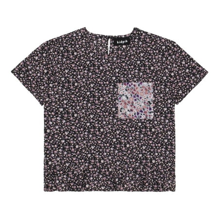 KIDPIK Girls Short Sleeve Mixed Floral Flounces Top Size: 2T - L (12)