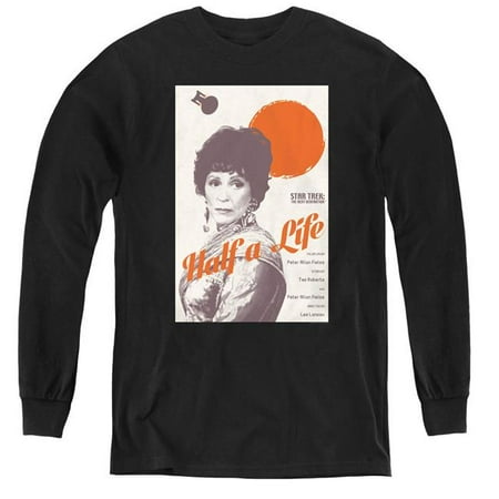 Trevco Sportswear CBS2112B-YL-4 Star Trek & TNG Season 4 Episode 22 Youth Long Sleeve Tee, Black - Extra Large