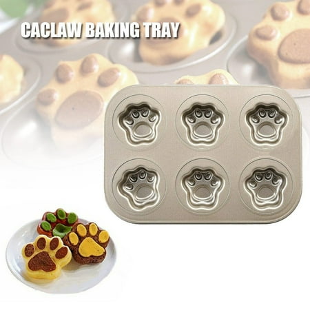 6 Cavity Cat Claw Cake Mould Carbon Steel Baking Pans Tray Cake Decor Mold TOPOINT
6 Cavity Cat Claw Cake Mould Carbon Steel Baking Pans Tray Cake Decor Mold TOPOINT