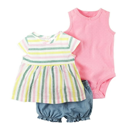DNDKILG Infant Baby Toddler Girls Outfits Summer Tops Bodysuit and Shorts Set Clothes Set Short Sleeve with Hot Pink 0-2Y 18
DNDKILG Infant Baby Toddler Girls Outfits Summer Tops Bodysuit and Shorts Set Clothes Set Short Sleeve with Hot Pink 0-2Y 18