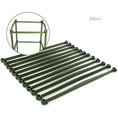 Connector Tomato Bracket Plastic-coated Bracket Connecting Rod 24 PCS
