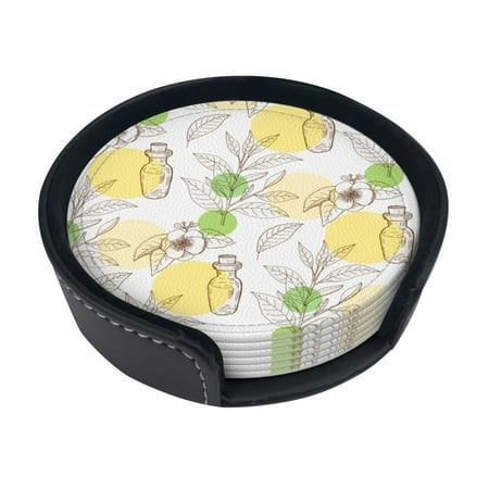 Round Pu Leather Coaster Flower Pattern Background Heat - Resistant Beverage Cup Mat-Fancy Decor For Kitchen Office Dining Room Table - Drink Protector 6-Slice
Round Pu Leather Coaster Flower Pattern Background Heat - Resistant Beverage Cup Mat-Fancy Decor For Kitchen Office Dining Room Table - Drink Protector 6-Slice